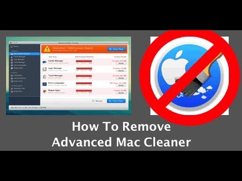 getting rid of advanced mac cleaner pop up